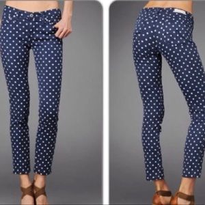 AG Adriano Goldschmied Straight Polkdot Jeans 30R
